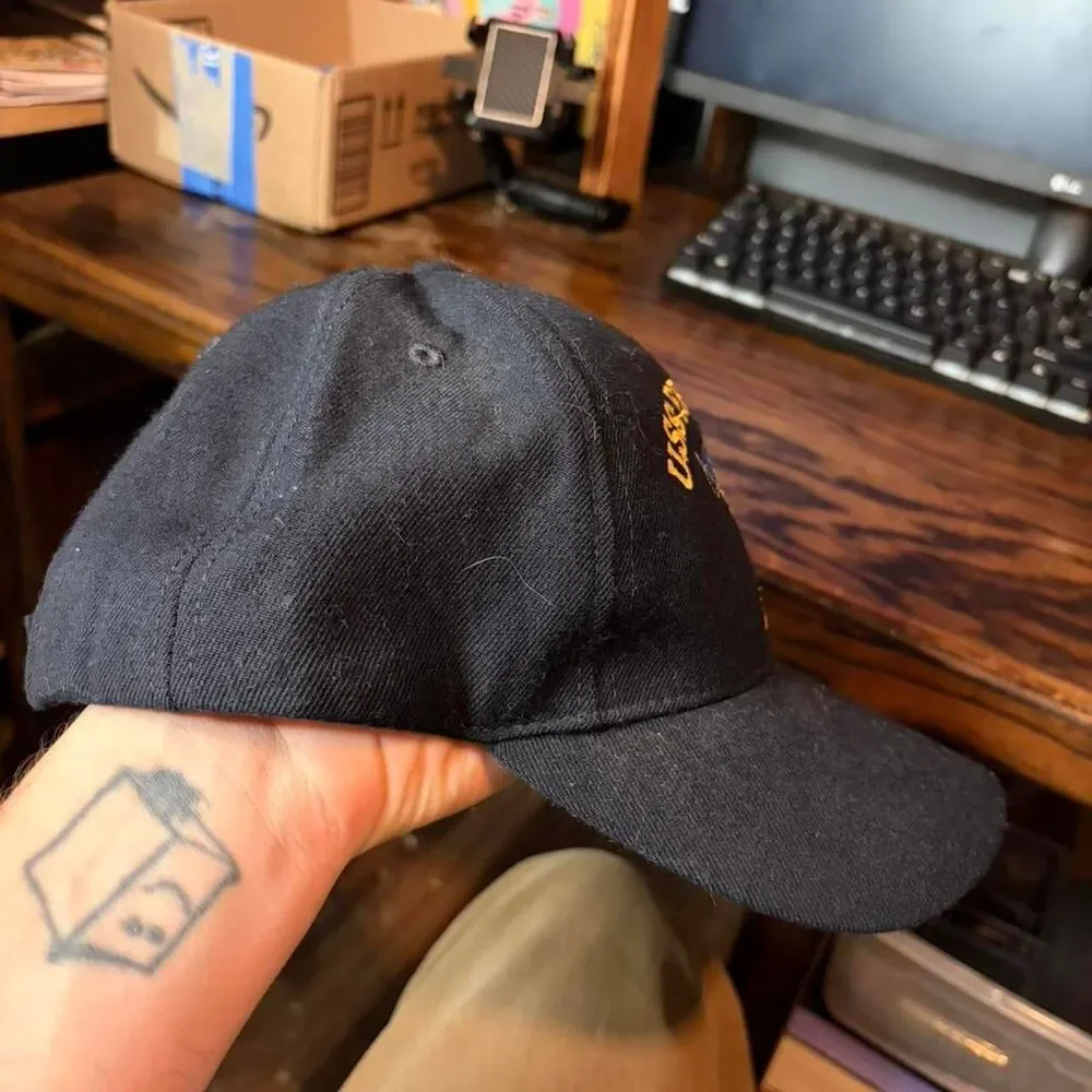 Unbranded Men's Black and Navy Hat